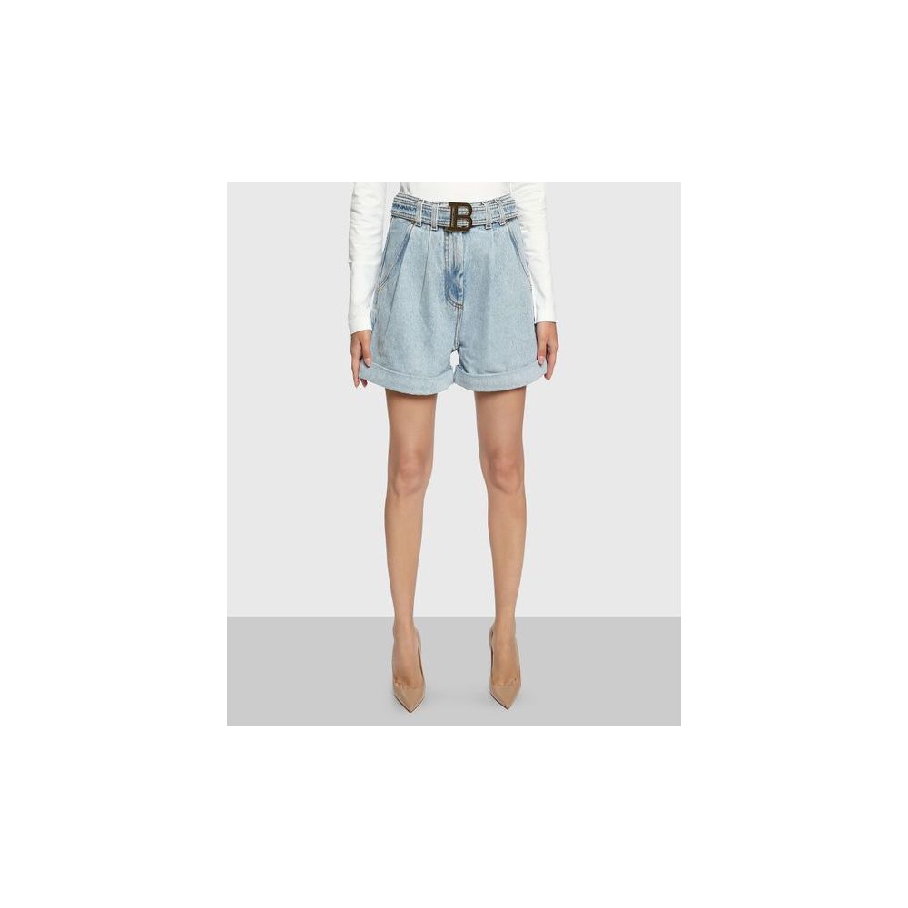 Balmain Blaue Baumwollshorts