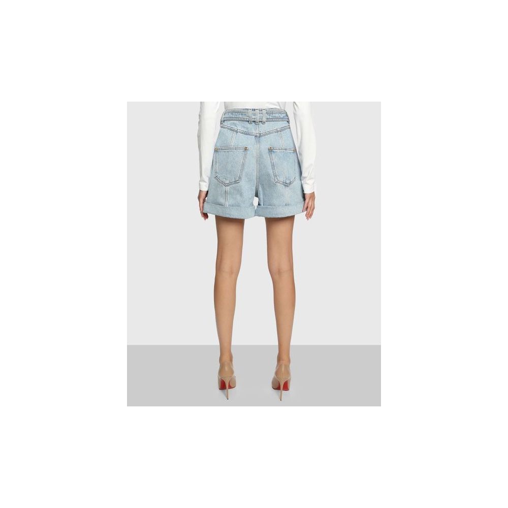 Balmain Blaue Baumwollshorts
