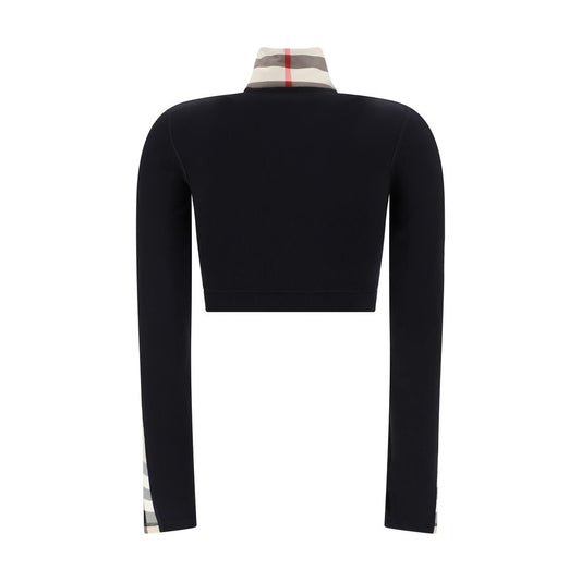 Schwarzes Sweatshirt aus Elastan von Burberry