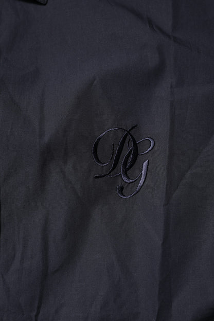 Dolce &amp; Gabbana Dunkelblaues MARTINI-Baumwollhemd