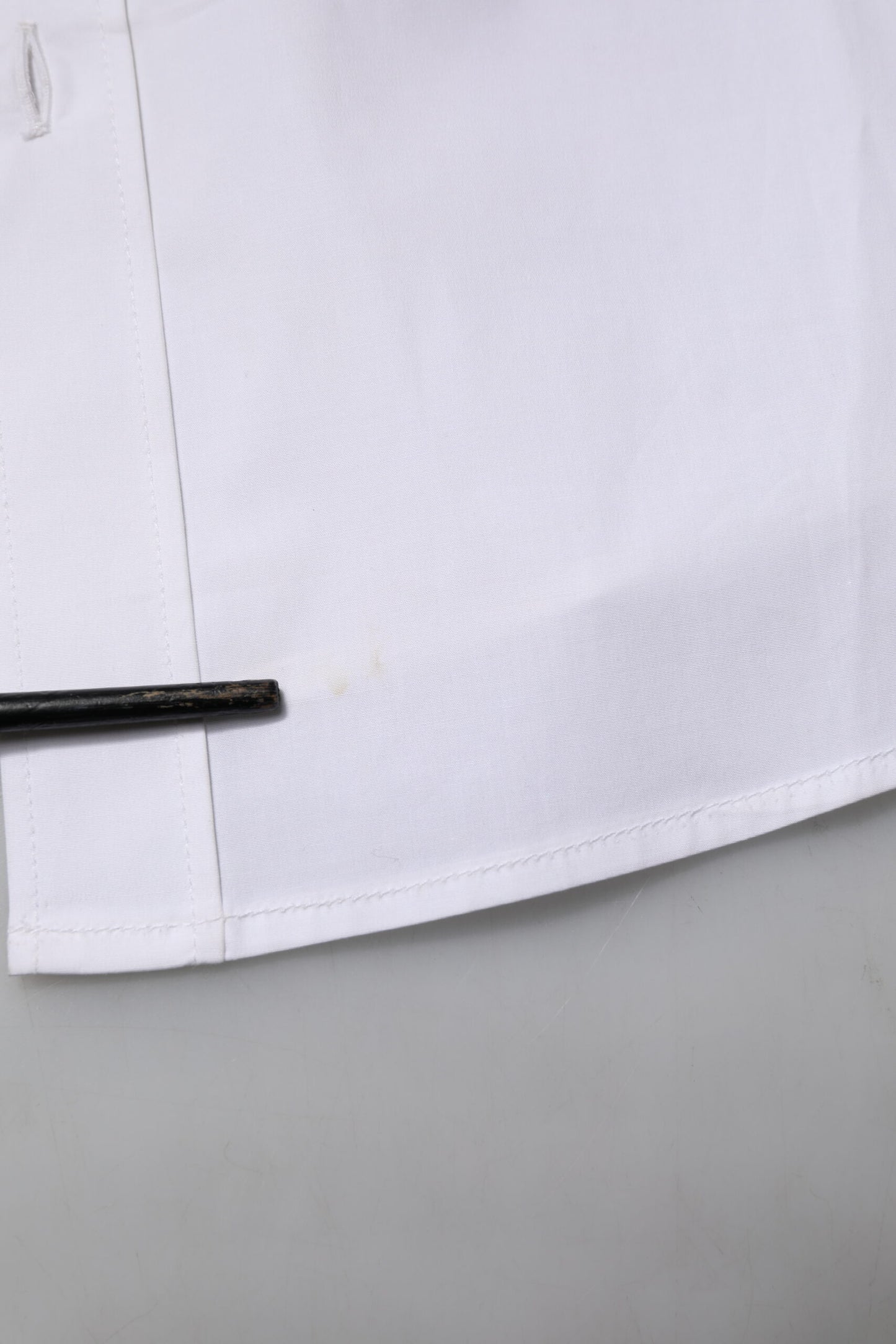 Dolce & Gabbana White Cotton Long Sleeves Dress Formal Shirt