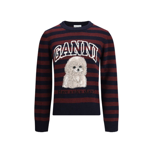 Ganni Wollpullover mit Farbverlauf