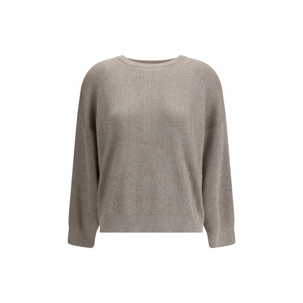 Beiges Baumwoll-Sweatshirt von Brunello Cucinelli