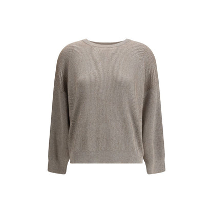 Beiges Baumwoll-Sweatshirt von Brunello Cucinelli