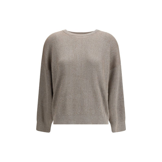Beiges Baumwoll-Sweatshirt von Brunello Cucinelli