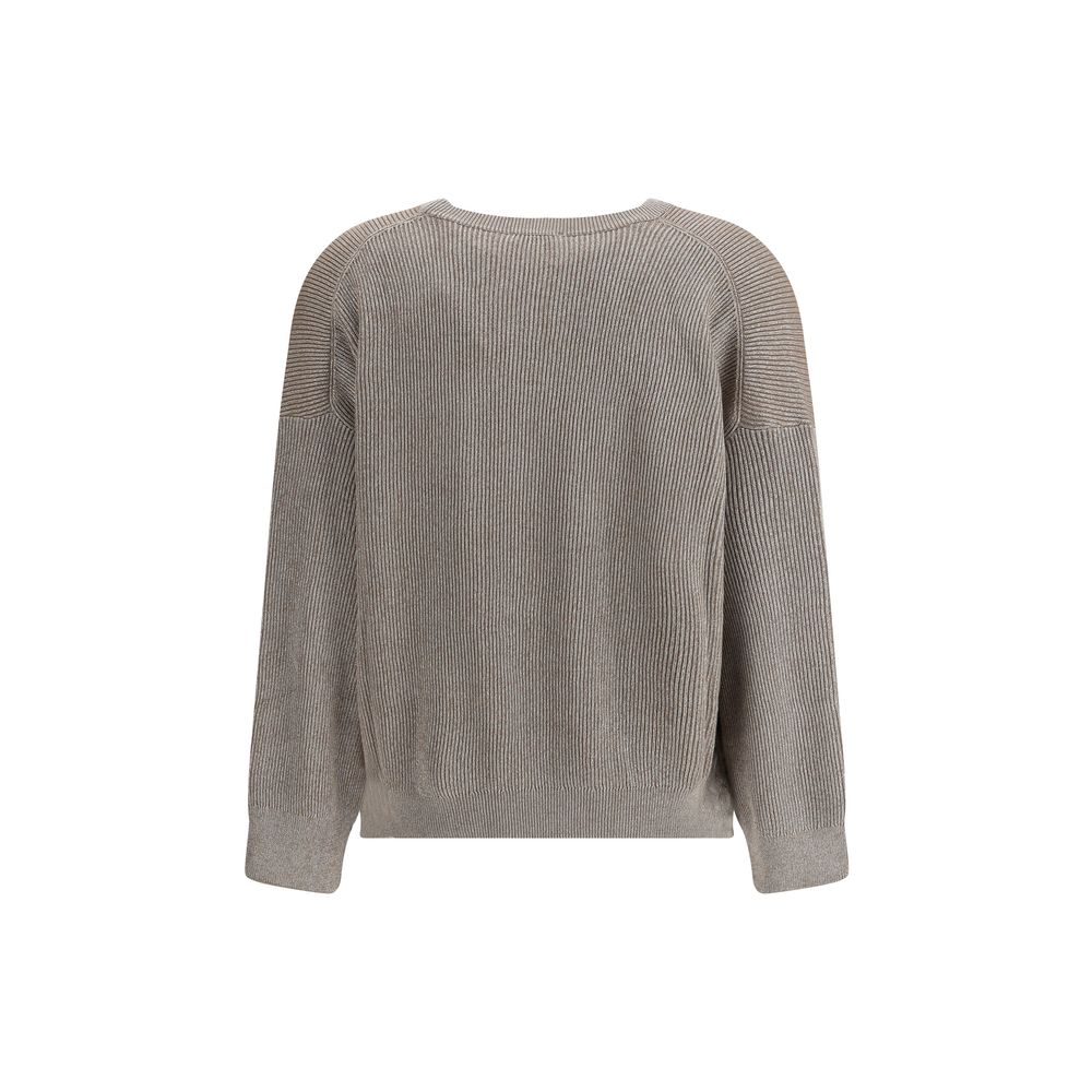 Beiges Baumwoll-Sweatshirt von Brunello Cucinelli