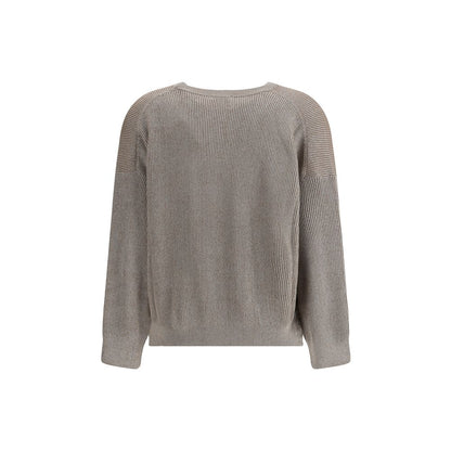 Beiges Baumwoll-Sweatshirt von Brunello Cucinelli