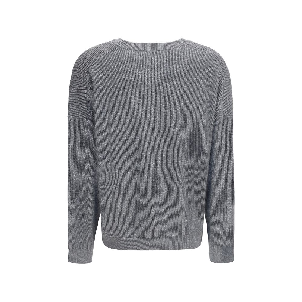 Brunello Cucinelli Graues Baumwoll-Sweatshirt