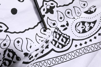 Dolce &amp; Gabbana Weißes formelles Hemd mit MARTINI-Bandana-Print