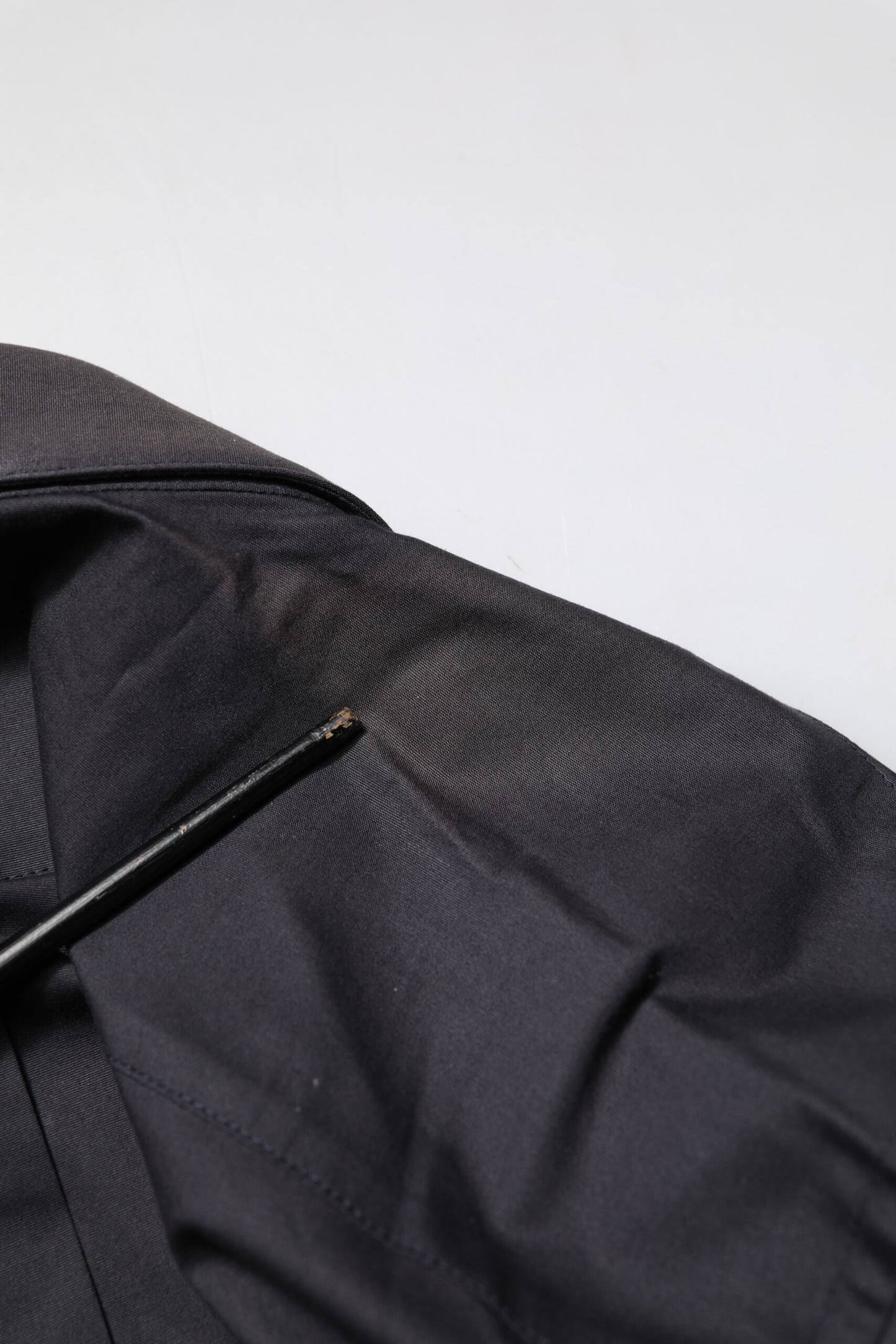 Dolce &amp; Gabbana – Blaues, goldfarbenes Langarm-Hemd aus Baumwolle