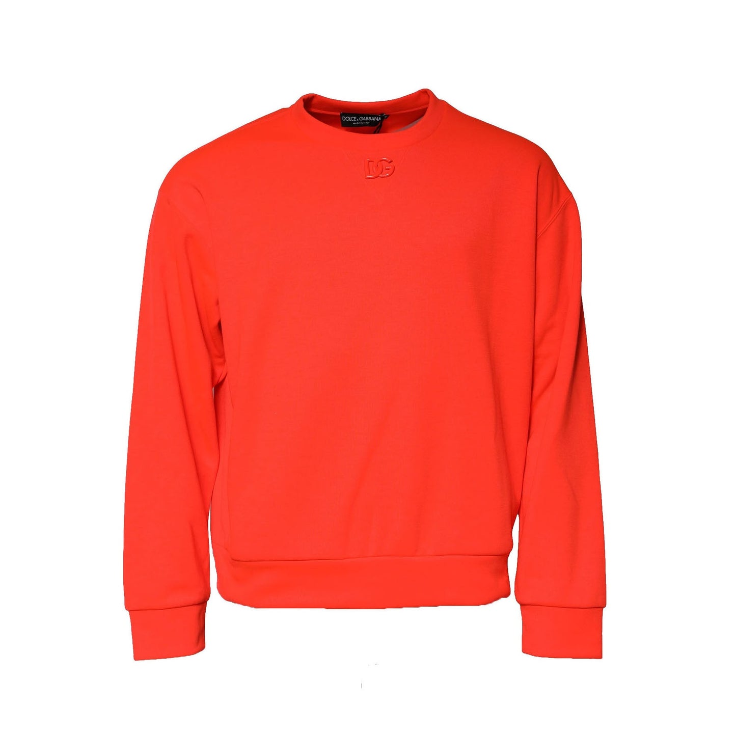 Dolce &amp; Gabbana Orange Polyester DG Logo Sweatshirt Pullover