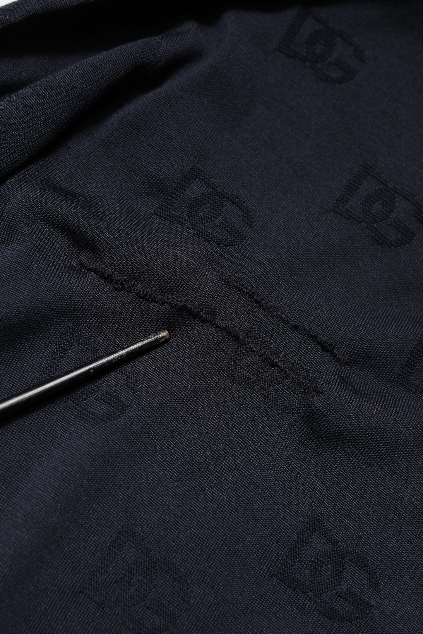 Dolce & Gabbana Black Silk Crew Neck Sweatshirt Sweater