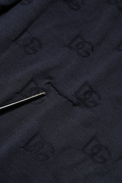 Dolce & Gabbana Black Silk Crew Neck Sweatshirt Sweater