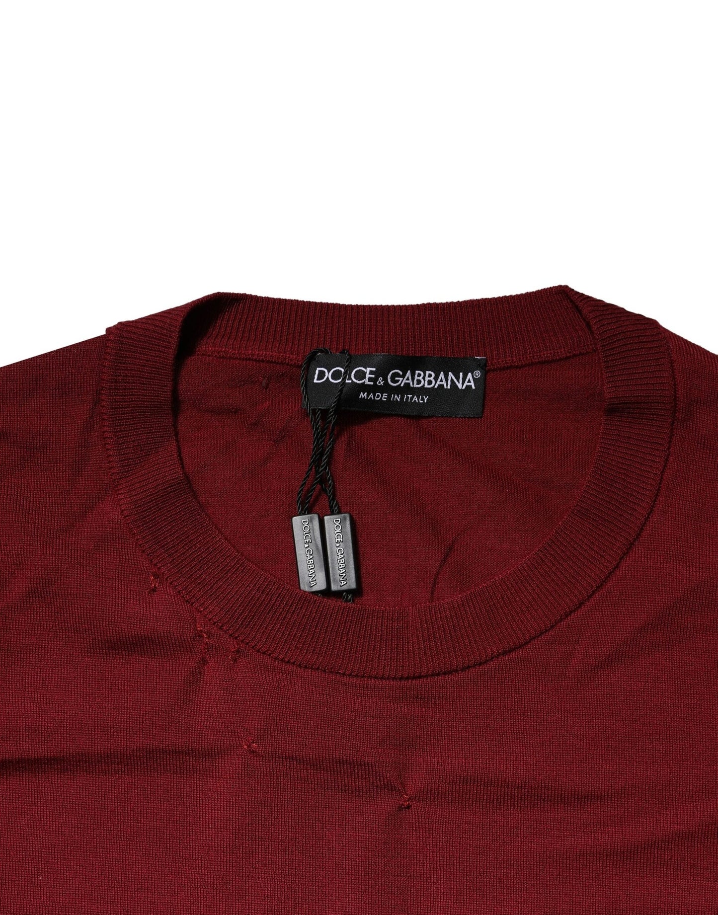 Dolce &amp; Gabbana Kaschmir-Sweatshirt mit Rundhalsausschnitt, kastanienbraun