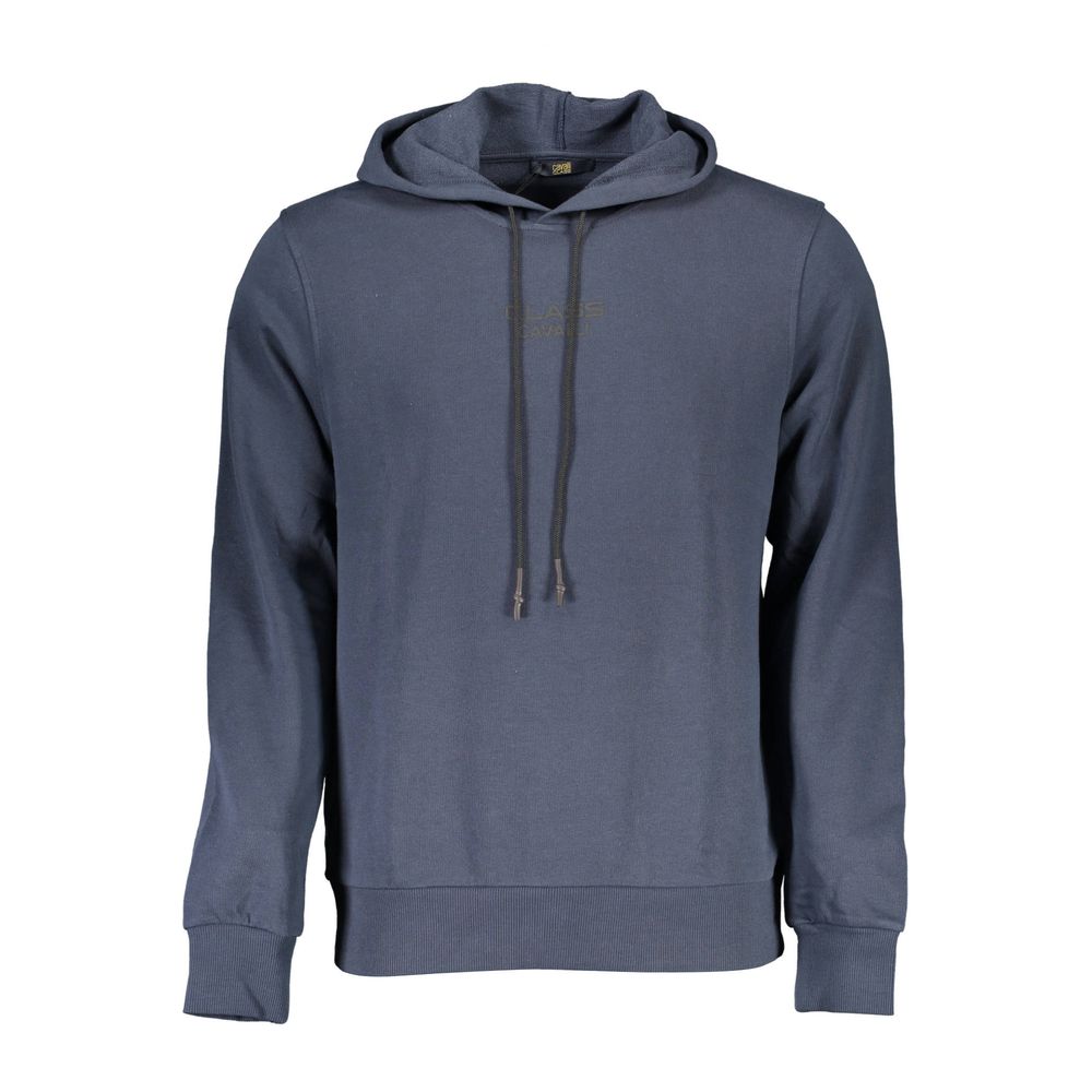 Cavalli Class Blauer Baumwollpullover für Herren