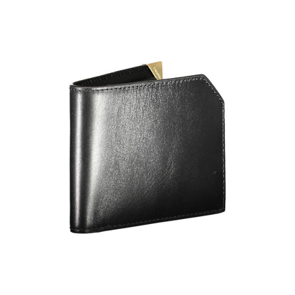Calvin Klein „Schwarze Leder-Herrenbrieftasche“