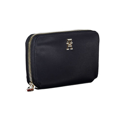 Tommy Hilfiger – Blaue Nylon-Geldbörse für Damen