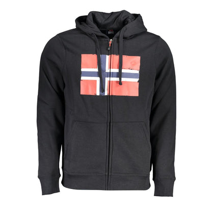 Norwegen 1963 Schwarzes Baumwoll-Sweatshirt