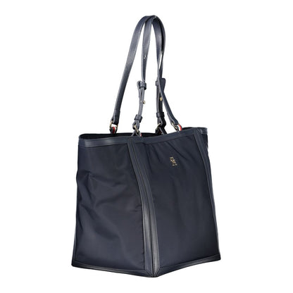 Tommy Hilfiger – Blaue Polyester-Handtasche