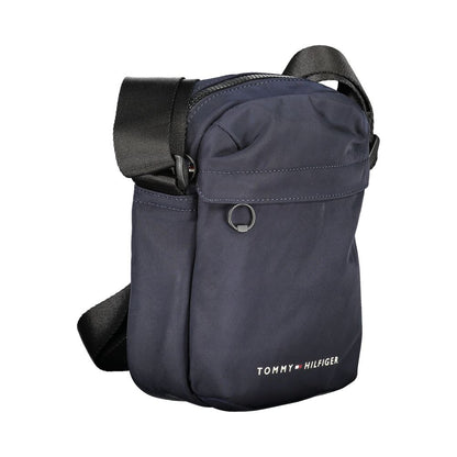 Tommy Hilfiger – Blaue Polyester-Umhängetasche