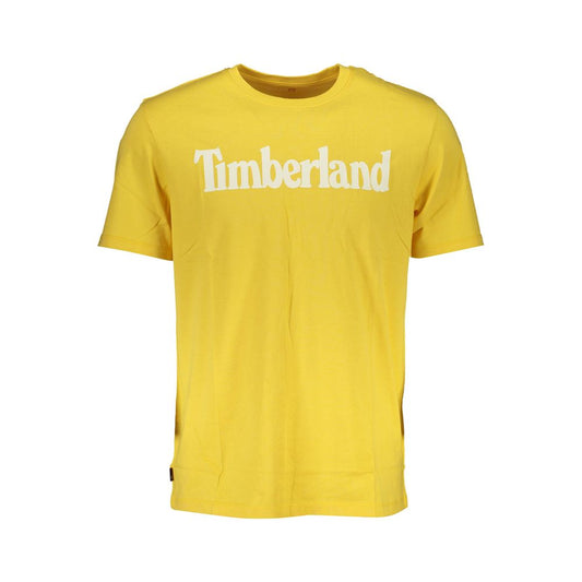 Gelbes Baumwoll-T-Shirt von Timberland