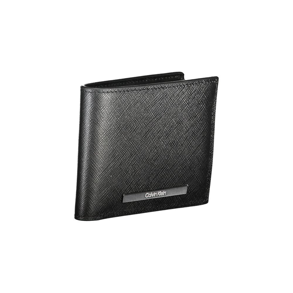 Calvin Klein Schwarze Lederbrieftasche