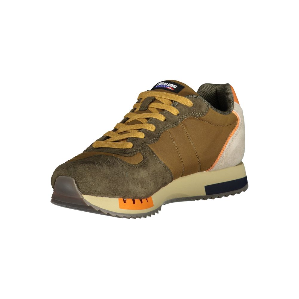 Blauer brauner Polyester-Sneaker