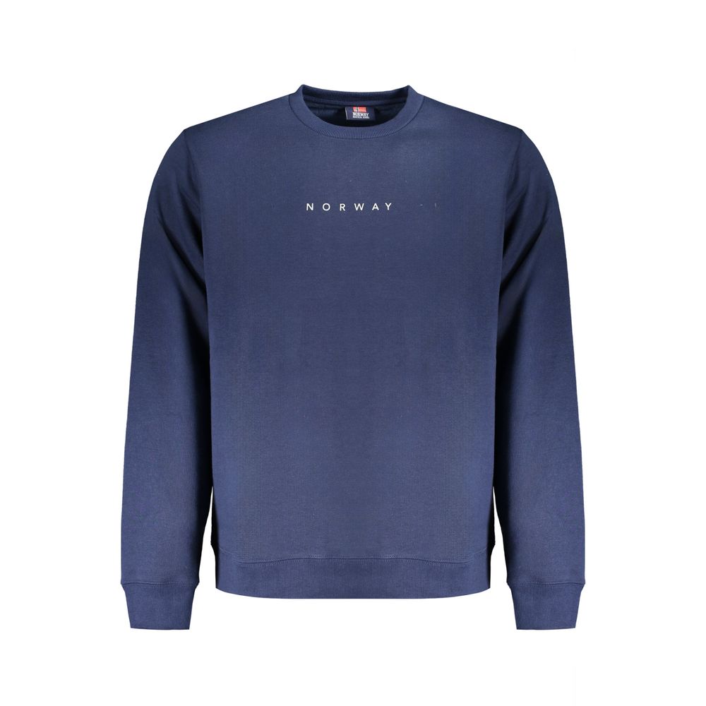 Norwegen 1963 Blauer Baumwollpullover für Herren