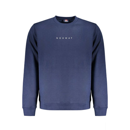 Norwegen 1963 Blauer Baumwollpullover für Herren