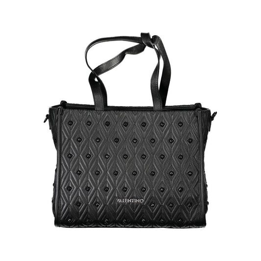 Mario Valentino Schwarze Polyethylen-Damenhandtasche