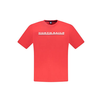 North Sails Herren-T-Shirt aus roter Baumwolle