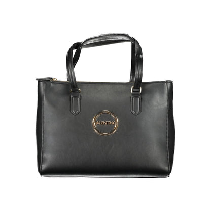 Mario Valentino Schwarze Polyethylen-Damenhandtasche