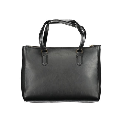 Mario Valentino Schwarze Polyethylen-Damenhandtasche