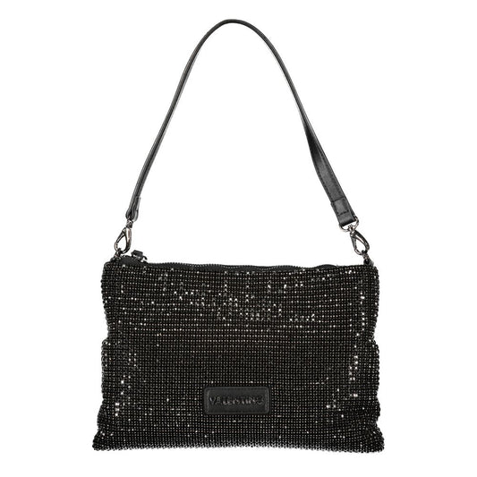 Mario Valentino Schwarze Polyester-Damenhandtasche mit Strassdetails