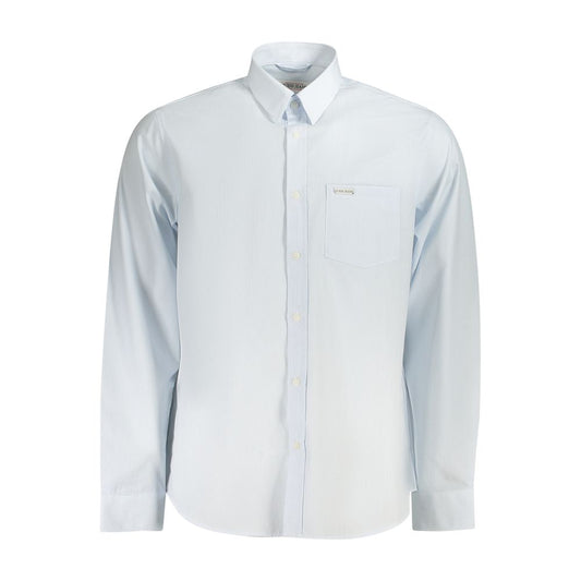 Guess Jeans Light Blue Cotton Men Shirt