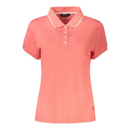 North Sails Damen-Poloshirt aus rosa Baumwolle
