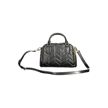 Mario Valentino Schwarze Polyethylen-Damenhandtasche