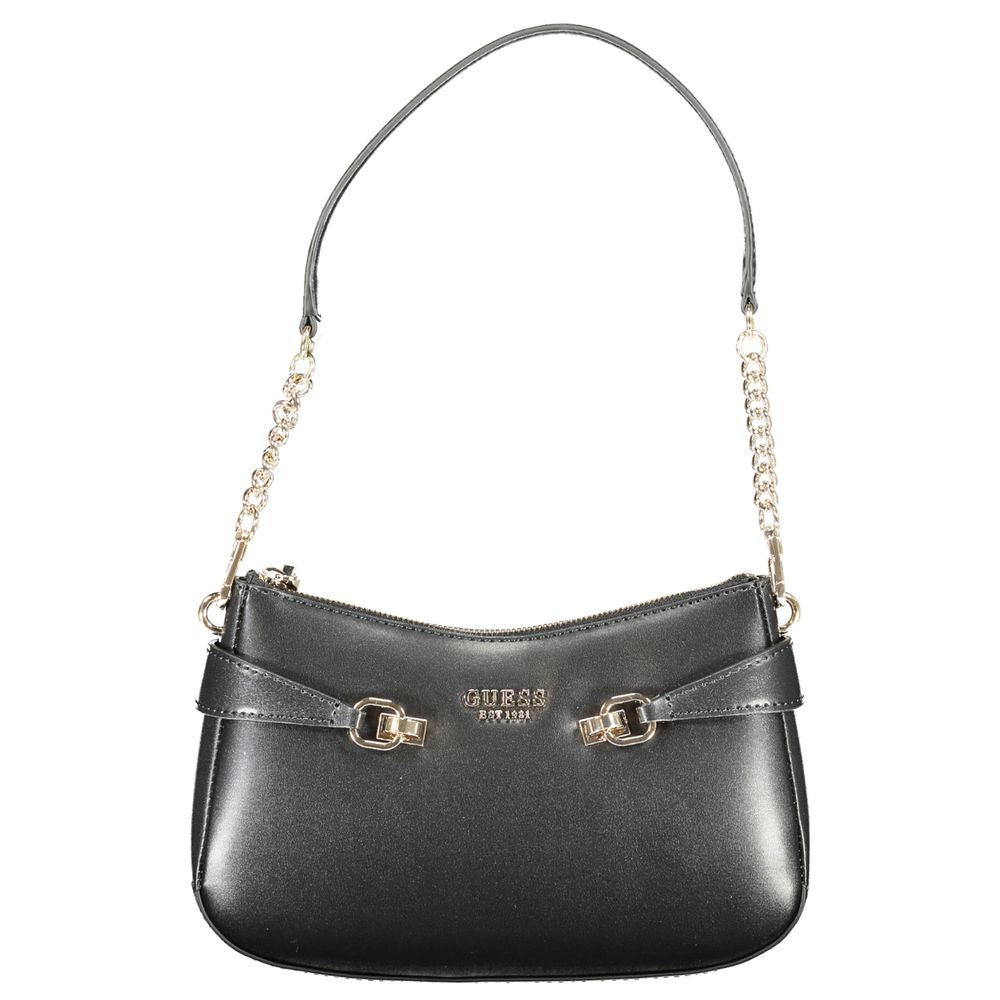 Guess Jeans Schwarze Polyethylen-Damenhandtasche
