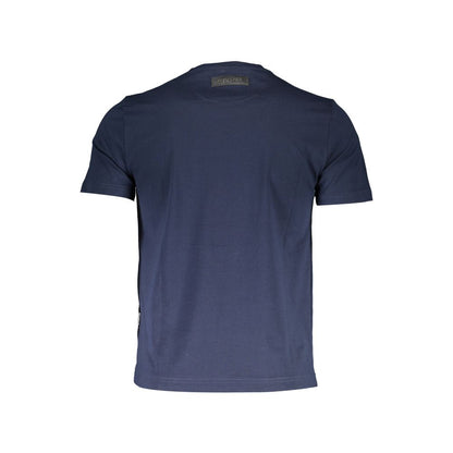 Plein Sport Blaues Baumwoll-T-Shirt für Herren