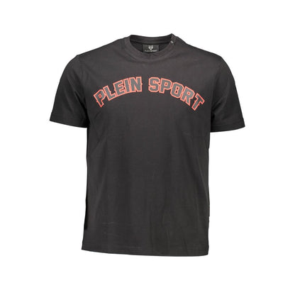 Plein Sport Schwarzes Baumwoll-T-Shirt für Herren