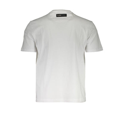 Plein Sport Weißes Baumwoll-T-Shirt für Herren