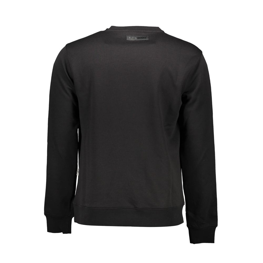 Plein Sport Schwarzer Baumwollpullover für Herren