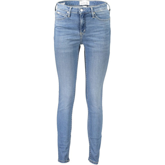Calvin Klein Blaue Baumwolljeans für Damen