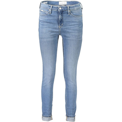 Calvin Klein Blaue Baumwolljeans für Damen