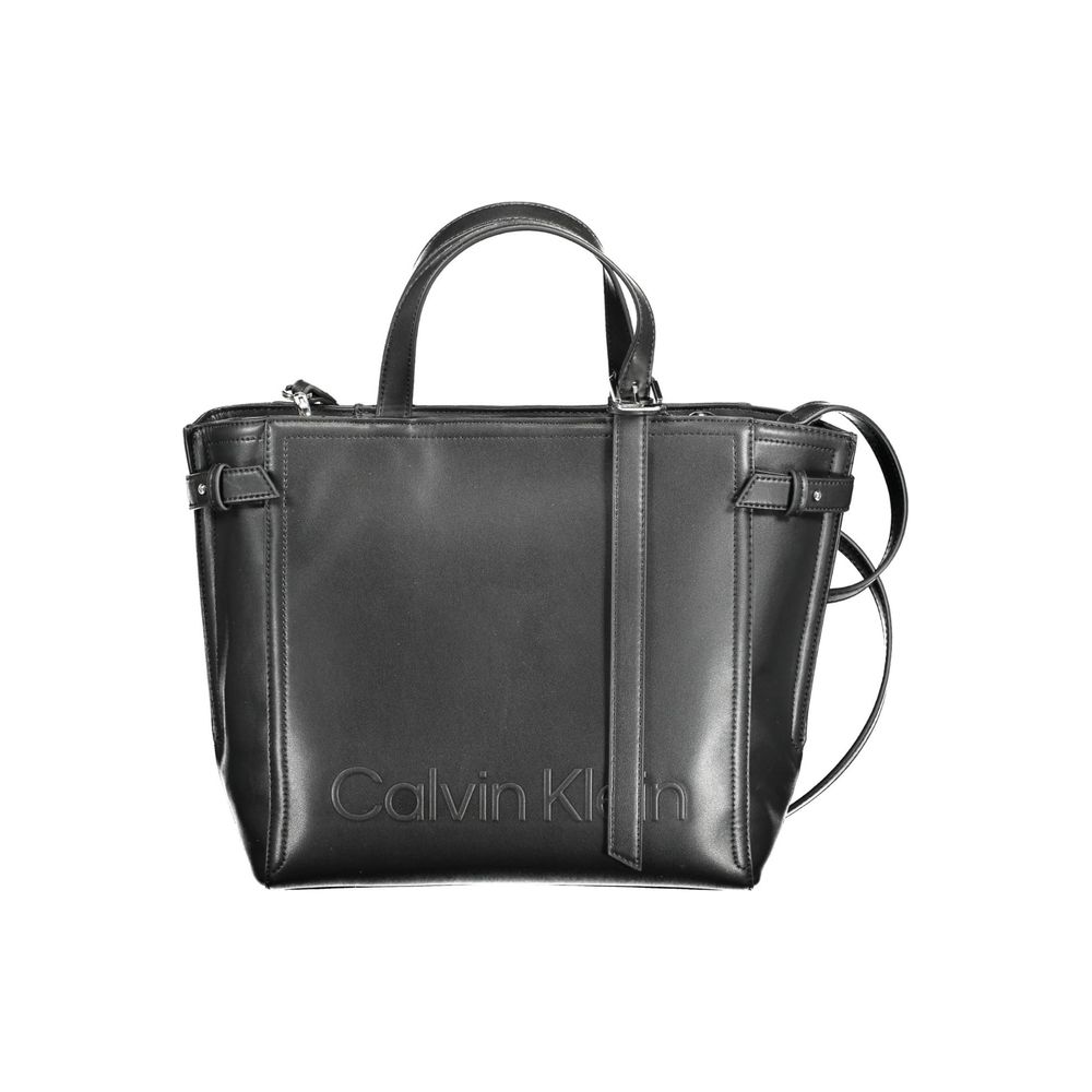 Calvin Klein Damenhandtasche aus schwarzem Polyester