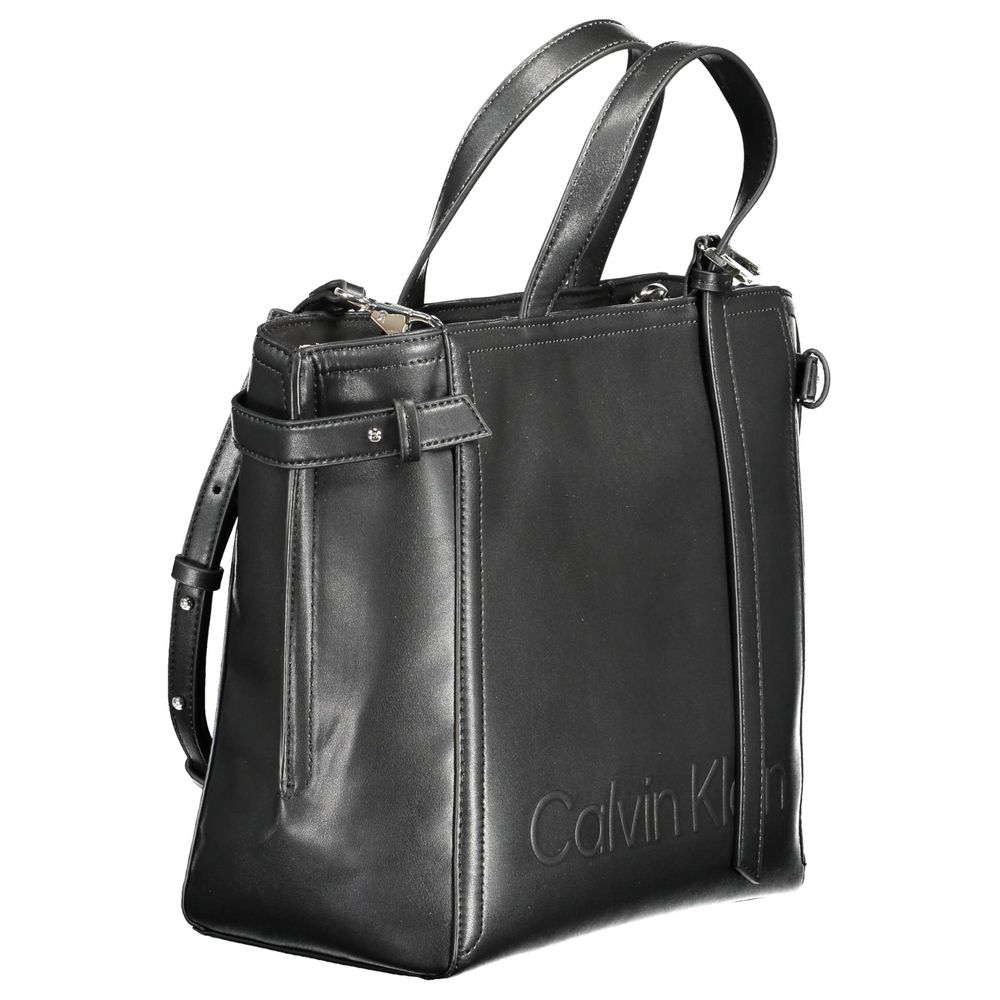 Calvin Klein Damenhandtasche aus schwarzem Polyester