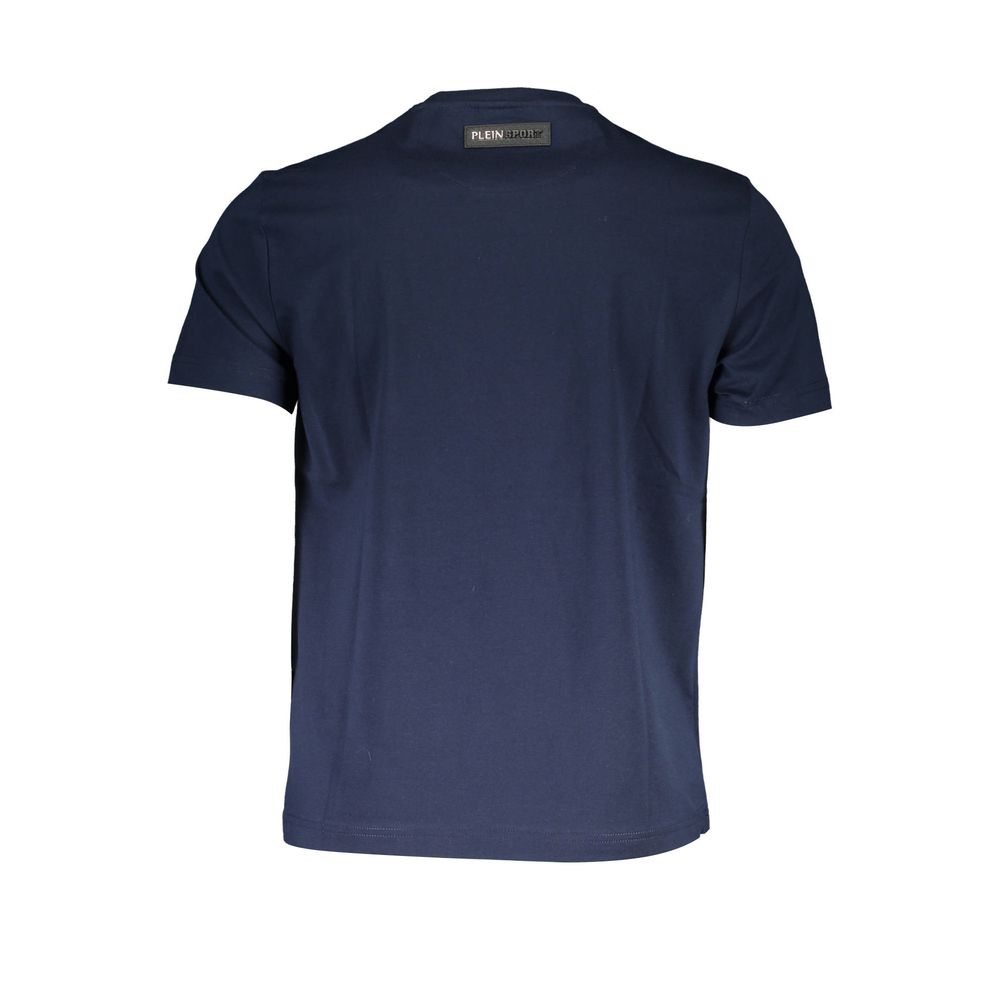 Plein Sport Blaues Baumwoll-T-Shirt für Herren
