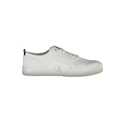 Calvin Klein Herren Sneaker aus weißer Baumwolle