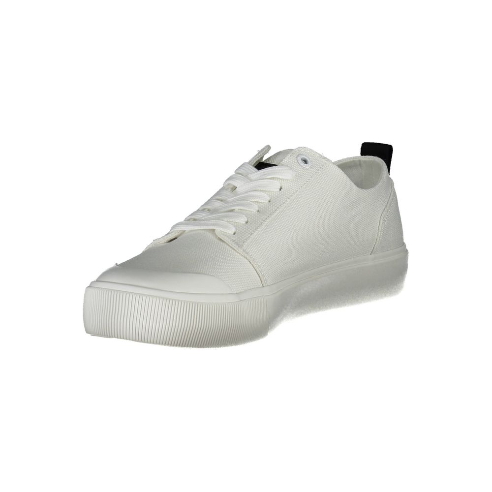 Calvin Klein Herren Sneaker aus weißer Baumwolle