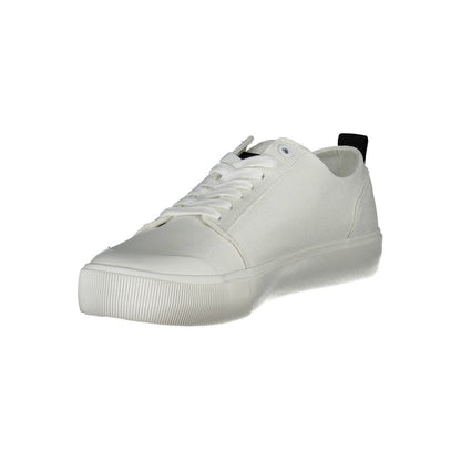 Calvin Klein Herren Sneaker aus weißer Baumwolle